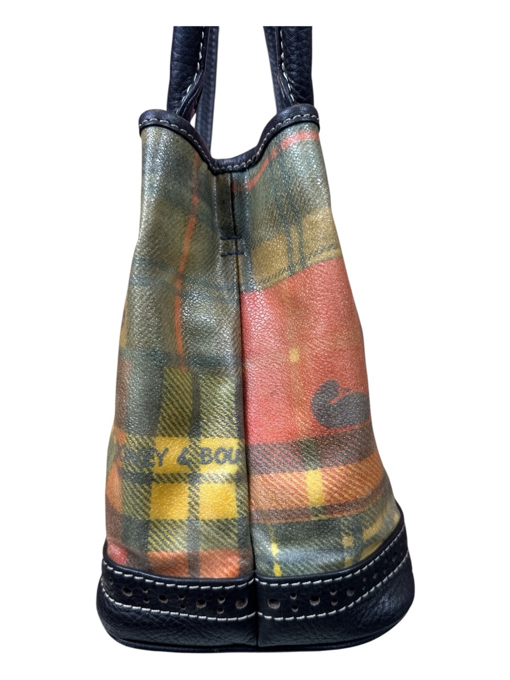 Dooney & Bourke Vintage Ladybug Picnic Madras Hobo Bag - Picture 5 of 17